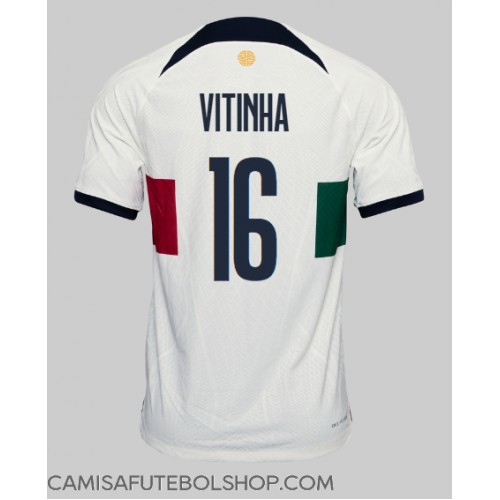 Camisa de time de futebol Portugal Vitinha #16 Replicas 2º Equipamento Mundo 2022 Manga Curta